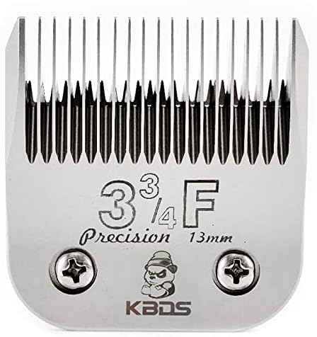 Detachable Pet Clipper Blades,Compatible with Most Andis,Oster,Wahl A5 Clippers,Made of Extra Durable German Steel, 1/2'' 13mm Inch Cut Length,3 3/4F Blade