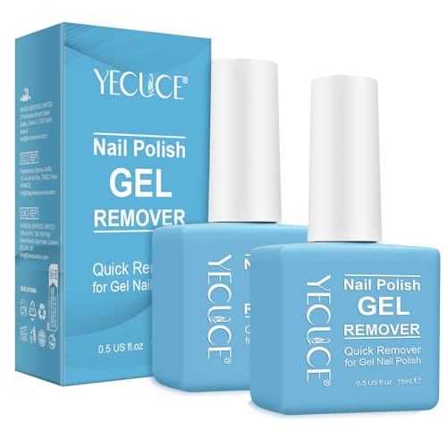 Gel Nail Polish Remover, (2pcs) Gel Polish Remover for Nails, No Need for Foil, Quick & Easy Polish Remover In 2-3 Minutes, No Need Soaking Or Wrapping-15ml