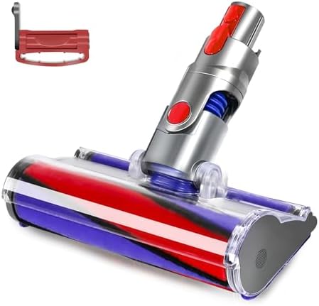 Soft Roller Vacuum Cleaner Head Compatible with Dyson V10,V11 Cordless Vacuum Cleaners, Fluffy Head Replacement Suitable for Hardwood,Vinyl Floor