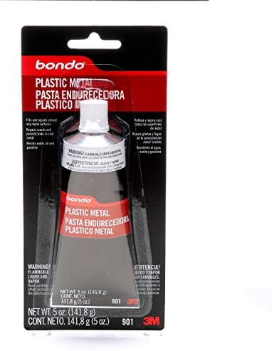 Bondo Plastic Metal, Seals & Fills Almost Any Metal Surface for Durability & Longevity, 5 oz.