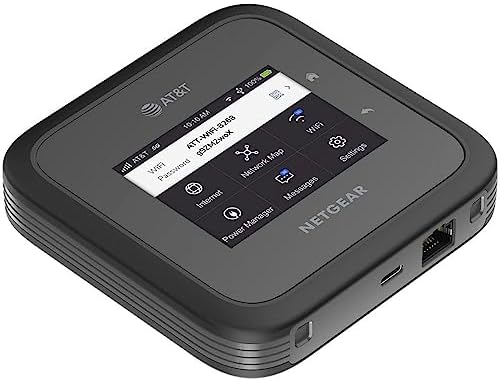 NETGEAR Nighthawk M6 Pro Mobile Hotspot 5G mmWave, 8Gbps, Unlocked, AT&T & T-Mobile, International Roaming, Portable WiFi Device for Travel, 5G Modem Wireless Router (MR6500) (Renewed)
