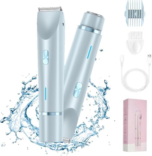 Bgins Beauty Razor, Bgins Beauty Shaver, Bgins Beauty Trimmer, Smoovi 2.0 Bikini Shaver, Smoovi Razor, Bginsbeauty Razor, Ezme Razor, Silky Glow Razor, 2 in 1 Electric Shaver (Blue)