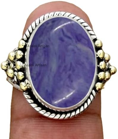 Eternal Beauty: 10x14 MM Oval Gemstone 925 Sterling Silver Ring for Women, Men, Father's Day Gift