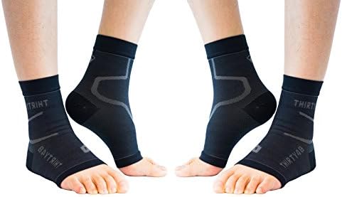 Thirty48 Plantar Fasciitis Compression Socks(1 or 2 Pairs), 20-30 mmHg Foot Compression Sleeves for Ankle/Heel Support, Increase Blood Circulation, Relieve Arch Pain, Reduce Foot Swelling