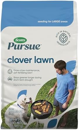 Scotts Pursue Clover Lawn, Rich in Natural Ingredients, 2 lbs.