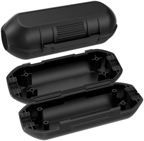 2 Pack Outdoor Extension Cord Cover,IP54,Connection Box Protects Outdoor Sockets,Plugs, Christmas Decorative Lights,Black