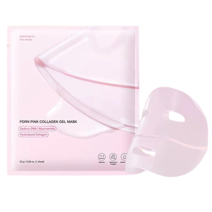 PDRN (Salmon DNA) Pink Collagen Jelly Gel Mask Overnight Face Mask Hydrating Firming and Moisturizing - 5 pieces