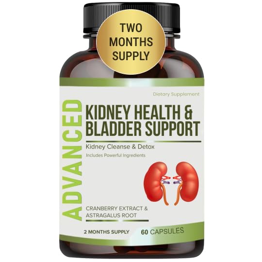 Kidney Cleanse Detox & Repair and Bladder Support- Kidney Support Supplement for Kidney Restore With Chanca Piedra,Cranberry, Juniper Berries for Kidney Detox and Bladder Health.60 Day SupplyGET 20% OFF STOREWIDE!