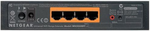 Netgear WN2000RPT Universal WiFi Range Extender (Renewed)