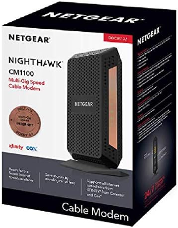 Netgear Nighthawk CM1100 DOCSIS 3.1 Cable Modem (Renewed)