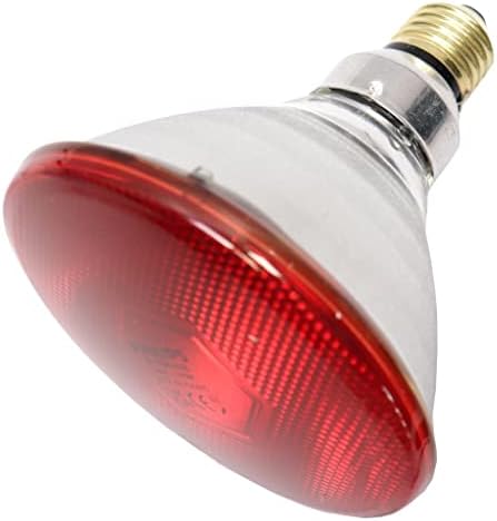 PHILIPS 600530 - PAR38 IR 175W E27 230V RED 'IC' Heat Lamp Light Bulb