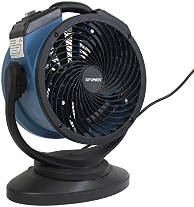 XPOWER Misting Fan FM-68, Outdoor Cooling, Oscillating, Heavy Duty, Powerful, High Velocity, 3-Speed, Ideal for Camping, Patios, Picnics, & More, 15 In