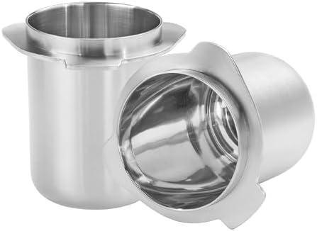 Normcore 53.3mm Portafilter Dosing Cup, 304 Stainless Steel, Mirror-polished Inside, Compatible with 54mm Breville Sage Portafilters, Brushed Silver