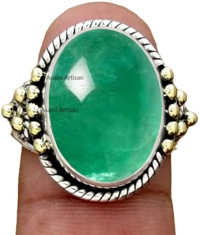 Eternal Beauty: 10x14 MM Oval Gemstone 925 Sterling Silver Ring for Women, Men, Father's Day Gift