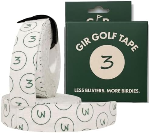 Golf Blister Tape - 2 Pack for Protection Against Blisters & Hot Spots on Hands & Fingers, Flexible, Waterproof, Pre-Cut Golf Finger Tape, Sports Athletic Tape, 4 Way Stretch