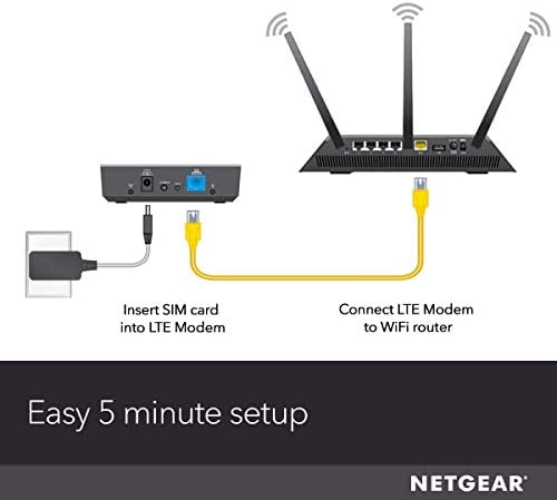 NETGEAR 4G LTE Broadband Modem - Use LTE as Primary Internet Connection (LB1120)