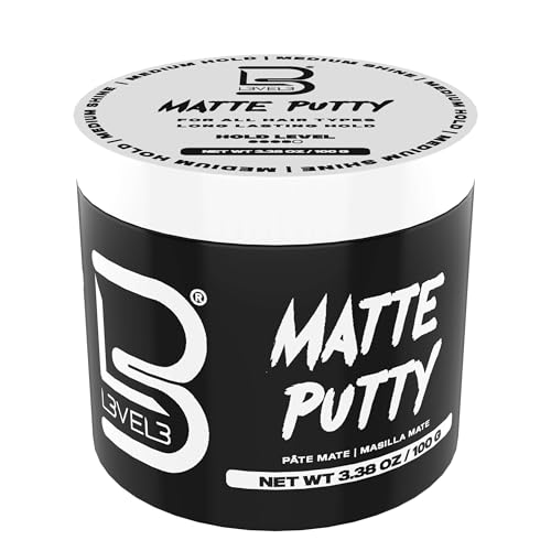L3 Level 3 Matte Putty - Grooming Hair Product for Women and Men - Hair Texturizing Putty with Matte Finish (3.5 Oz)
