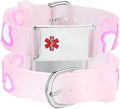 LinnaLove cartoon medical alert id bracelets Parents gift to Son, daughter, brother, sister