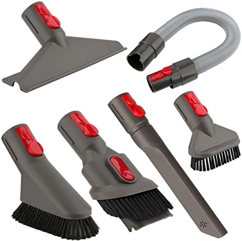 Accessory Tool Kit Attachment Set with Extension Hose for Dyson GEN5 G5 V15 V12 V11 V10 V8 V7 Cordless Vacuum Cleaner (6 in 1)