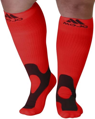 Mojo Medical Compression Socks for Women and Men 20-30mmHg, Knee High for Pain & Veins Circulation, A601R