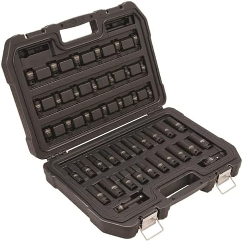 DEWALT Impact Socket Set, Combination, SAE/MM, 3/8-Inch Drive, 42-Piece (DWMT19248)