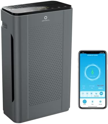 Airthereal APH320 WiFi Air Purifier for Home, Large Room - H13 True HEPA Filter, UV-C, Anion Function and Smart Auto Mode - Removes Allergies, Dust, Smoke, and Pollen, 188CFM - Pure Morning