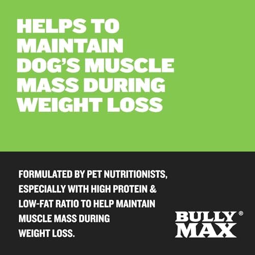 Bully Max 25/11 High Protein & Low Fat Dry Dog Food for Puppies & Adult Dogs - Chicken-Free Lamb Flavor - Natural Puppy Food for All Ages, Small and Large Breeds - 10lbs (2 Bags, 5 lbs Each)