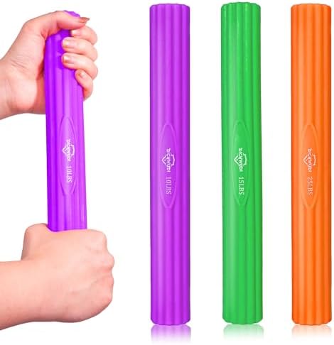 Flex Therapy Bar,Twist Bar for Physical Therapy & Resistance Bar for Golfers Elbow,Tendinitis,Wrist,Forearms Pain, Improve Grip Strength and Relieve Pain