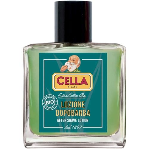 Cella Milano Aloe Vera After‑Shave Splash, 100 ml – Invigorates & Cools Skin with Classic Barbershop Scent – Made in Italy