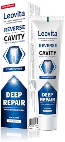 Cavity Reversing Toothpaste for Adult, Hydroxyapatite as Remineralizing Filler, SLS and Fluoride Free Tooth Decay Treatment, Anticavity Reversal Enamel Repair, 3.52 OZ
