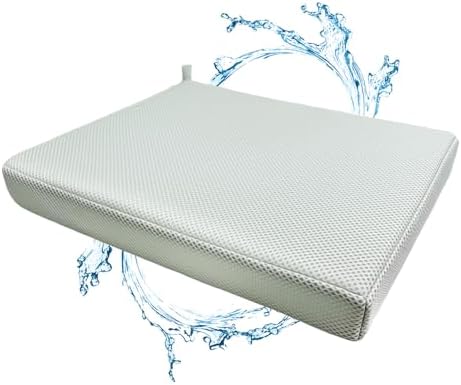 Shower Seat Cushion,Thickened Shower Chair Cushion 4D Air Fiber Material,Machine Washable and Fast Drying Suitable for Shower Seats Bathtub Baths, Poolside Scenes，Light Gray