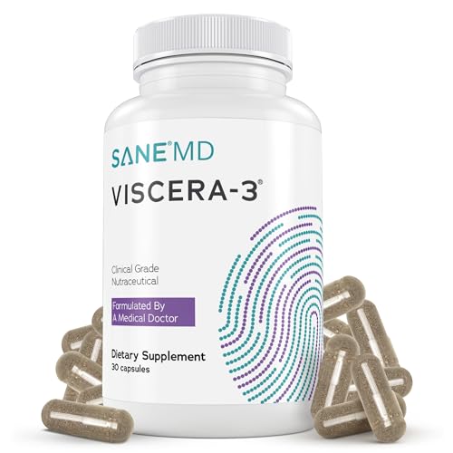SANE - Viscera 3 POSTbiotics with Tributyrin - Sodium Butyrate Supplement Capsule for Gas and Bloating Relief - Gut Health - IBS & Leaky Gut Butyric Acid Supplement