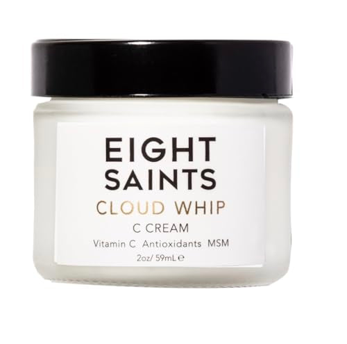 Eight Saints Skincare Cloud Whip Vitamin C Face Moisturizer Day Cream, Natural and Organic Face Cream For Women, Anti Aging Cream For Face To Reduce Fine Lines and Wrinkles, 2 Ounces (Unscented)