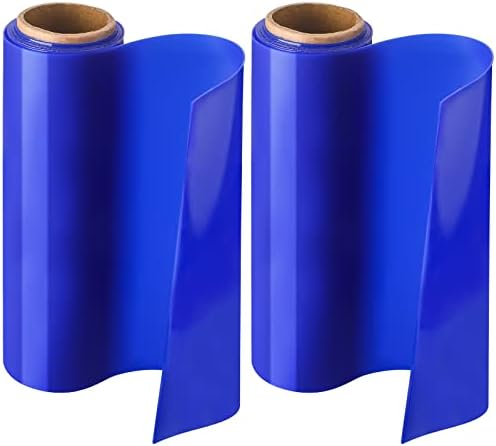 Treela 2 Rolls Non Slip Material Roll, 8 Inch x 3.25 ft Silicone Roll Cut to Size Blue Non Slip Mat Large Table Pads for Baking Drawer Crafts Counter Eating Aids Drawer