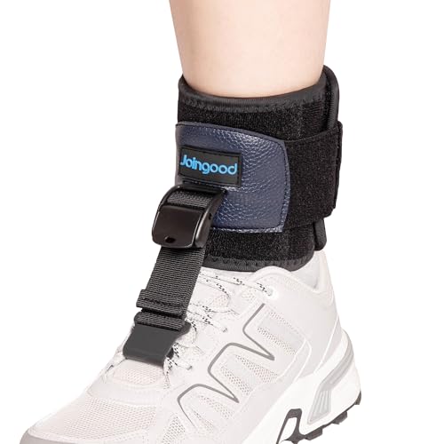 AFO Foot Drop Brace for Walking, Drop Foot Brace for Walking with Shoes, Adjustable Foot Brace for Drop Foot Support, Soft Drop Foot Braces, Fits Left or Right Foot, Women & Men(L/XL)
