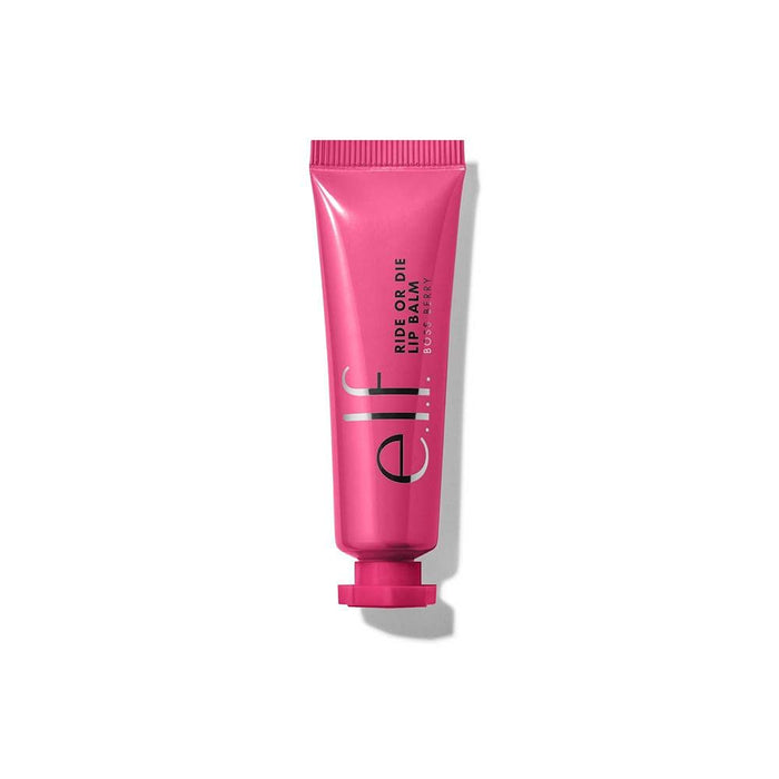 e.l.f. Ride or Die Lip Balm, Ultra-Hydrating Tinted Lip Balm, Infused with Jojoba Oil, Sheer Finish, Boss Berry, 0.42 Oz (12g)