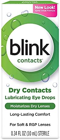 blink Contacts Lubricating Eye Drops 0.34 oz (Pack of 4)