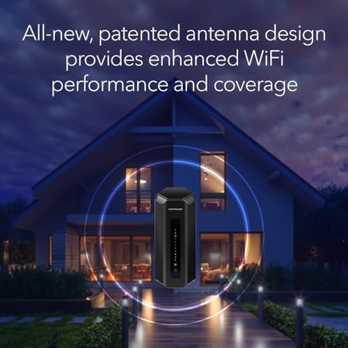 NETGEAR Nighthawk Tri-Band WiFi 7 Router (RS700S) - Security Features, BE19000 Wireless Speed (up to 19Gbps) – 10 Gig Internet Port - Covers up to 3,500 sq. ft., 200 Devices (Renewed)
