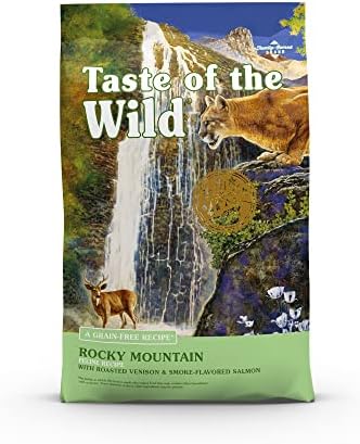 Taste Of The Wild Rocky Mountain Grain-Free Dry Cat Food With Roasted Venison & Smoke-Flavored Salmon 14lb(Pack of 1)