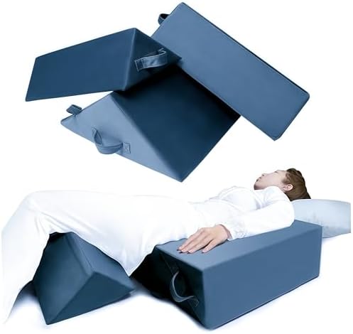 Wedges for Bed Positioning, Side Wedge Pillows for Seniors 3PCS, Multifunction Positioning Wedge Pillow for Sleeping and Back Pain Relief, Wedge Pillow for Bed Sores, Knee Elevated