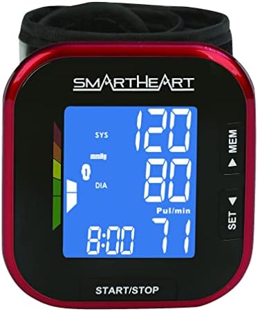 Smartheart Adult Cuff Wrist Digital Blood Pressure Monitor Black Device 1 Each