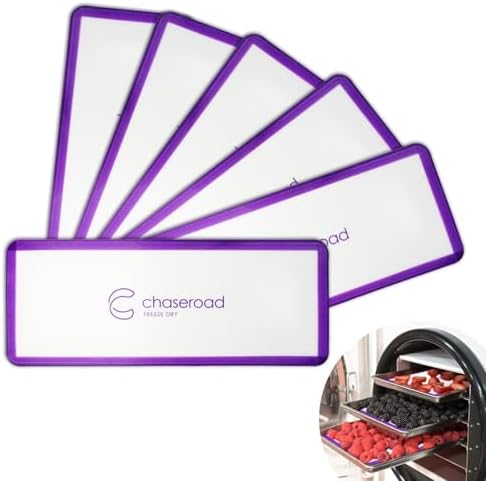 6 Packs Silicone Baking Mats for Harvest Right Freeze Dryer Medium Trays - Reusable Baking Sheet Liners - Silicone Mats for Baking - Durable & Easy-to-Clean Silicone Baking Sheet(17-1/4"x6-7/8")