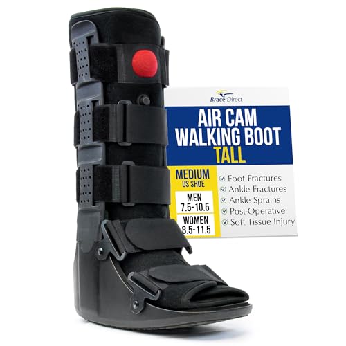 Brace Direct Tall Air CAM Walker Fracture Boot Walking Boot for Ankle Injuries, Foot Fractures & Post-Surgery (Medium - US Shoe Men 7.5-10.5 / Women 8.5-11.5)