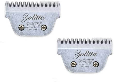 Set of 2 30W Elite Wide Blades | A5 Type Blade, Dog Grooming Wide Blade, Cat Grooming Wide Blade, Compatible with Most Andis, Oster, Wahl A5 Clippers
