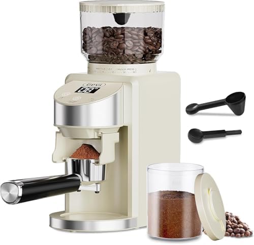 Gevi Conical Burr Coffee Grinder, Adjustable Burr Mill with 35 Precise Grind Settings, Anti-Static, Coffee Grinder Electric for Espresso/Drip/Percolator/French Press/American/Turkish Coffee Makers