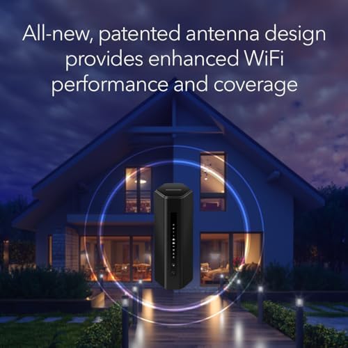 NETGEAR Nighthawk WiFi 7 Router (BE9300) – Security Features, 9.3Gbps Wireless Speed, 2.5 Gigabit Internet Port, Tri-Band Gaming Router, Covers 2,500 sq. ft., 100 Devices, Built-in VPN, USB 3.0