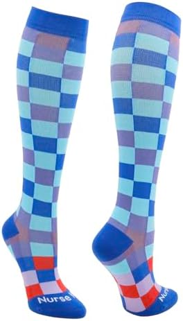 Compression Socks for Nurses - Women & Men - 20-30mmHg Graduated Compression, For Medical Staff, Athletes - 1 Pair