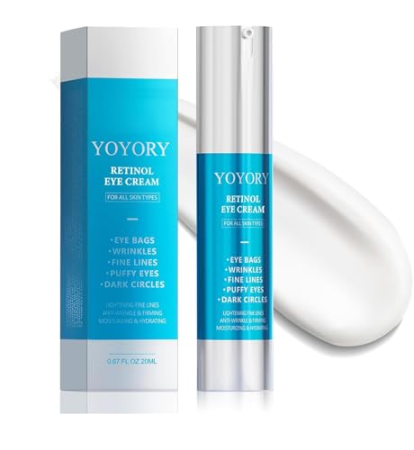 Retinol Under Eye Cream - Anti Aging Eye Cream for Wrinkles, Fine Lines, Eye Bags,Dark Circles and Puffiness Treatment Skin Care Hydrates & Lifts (20ml)