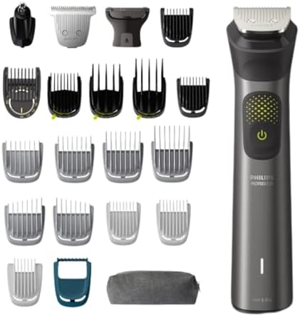 Philips Multigroom Series 9000, 20-Piece All-in-One Trimmer Set with Storage Pouch, Gray