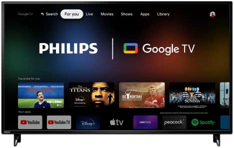 PHILIPS 55-Inch Class 4K 2160p Smart LED TV HDR Game Mode Google Assistant & Chromecast Built-in Bluetooth Connectivity 55PUL7552/F7 (Renewed)